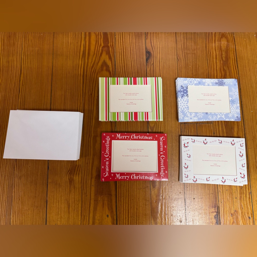 32 Photo Christmas Cards with Envelopes